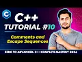 C Tutorial for Beginners - Comments and Escape Sequences in C Complete C Course 2026