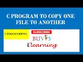C program to copy content of one file to another