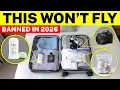 24 Items BANNED From Checked Luggage in 2026 Immediate Bag Search