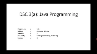 Java Module 1 Session 2