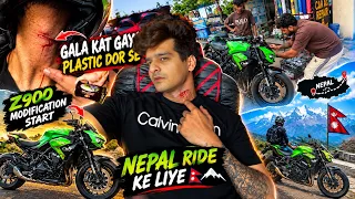 Plastic Dor se Gala Kat gaya 🤬😭 || kha h ab police ? || Z900 is Ready for NEPAL trip 😍 