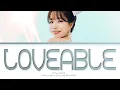 Jo Yuri Loveable Lyrics (조유리 Loveable 가사) (Color Coded Lyrics)