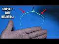 Cara membuat simpul T anti melintir || simpul t pancing || simpul 2 kail