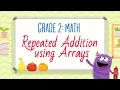 Repeated Addition using Arrays 2nd Grade Math Kids Academy