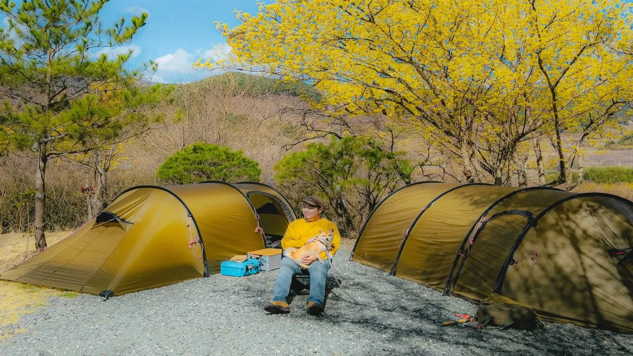 1년에 한번 뿐! 인생 봄 캠핑장 l 지리산 오토캠핑장에서의 1박2일 썸네일