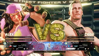 street fighter v alex vs cody rage quit