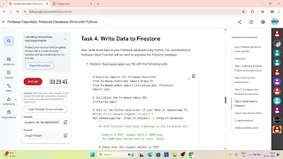 December Level 3 Firebase Essentials Firestore Database Write with Python Lab