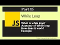 JavaScript Bangla Tutorial Part-15 Latest 2021 JavaScript for beginners while loop