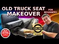 How to old truck seat makeover for beginners upholstery Like A PRO