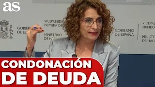 MINISTRA MONTERO explica la CONDONACIÓN de la DEUDA: CATALUÑA, GALICIA, ANDALUCÍA, PAÍS VASCO...