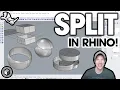 How to SPLIT Objects in Rhino