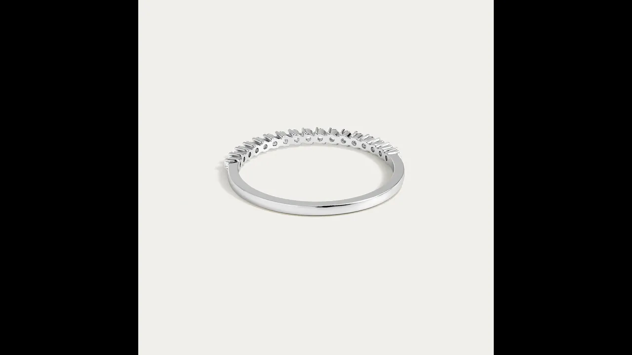 0.26CTW Half Eternity Stackable Ring