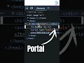 React Portals Explained in 25 Seconds Create Content Outside of Root Element with createPortal