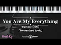 Download Lagu You Are My Everything - Gummy (거미) (KARAOKE PIANO - FEMALE KEY)