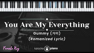 Download You Are My Everything - Gummy (거미) (KARAOKE PIANO - FEMALE KEY) MP3