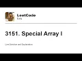 3151 Special Array I Leetcode Easy