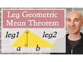 Leg Geometric Mean Theorem