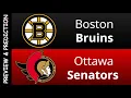 Boston Bruins vs Ottawa Senators Prediction