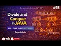Java DSA Series Divide and conquer algorithms in Java One Shot