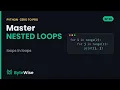 Python Nested Loops Grids Tables Zero to Pro