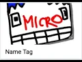 NAME TAG - BBC MICRO BIT