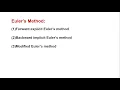 Lecture 26 Implicit Euler s Method