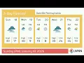 Weather in Danville Pennsylvania - Sunday Jan 18 2026