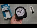 Sharp Battery Analog Alarm Clock with Night Light