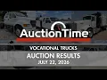Vocational Truck Auction Results July 22 2026