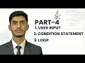 Java Programing Part-4 User Input Condition Statement Loop