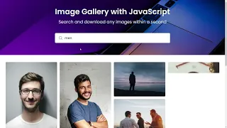 Create Image Search Engine in HTML CSS JavaScript Functional Image Gallery HTML CSS JavaScript