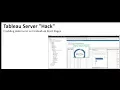 Tableau Server Hack - Custom Tableau Start Page Dashboards per Site