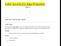 One Shot Unit - 2 Cyber Security Web Jacking Semester Exam Rgpv