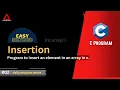 program to insert an element in an array in c rootmodule easy method