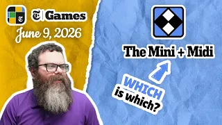 Which is which NYT Mini and Midi Crossword June 9 2026