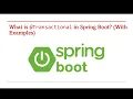 Transactional in Spring Boot Explained Transaction Management Basics - Part 159