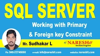 Working with Primary Foreign key Constraint in SQL Server SQL Server Tutorial