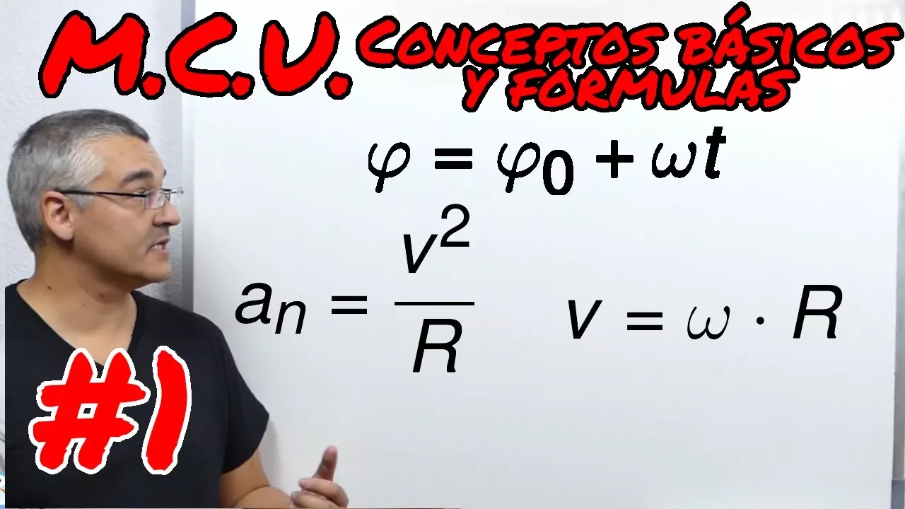 M.C.U. Movimiento circular uniforme. Conceptos básicos y fórmulas. #1