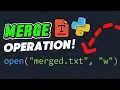 Lesson 8 - Python File Handling Merge Multiple TXT Files into One