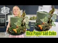 Rice paper sails fishing themed Buttercream Cake