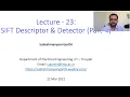 L23 - Scale Invariant Feature Transform SIFT
