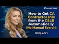 How to Get CA Contractor Info from the CSLB Automatically No Manual Search