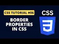 CSS Tutorial - Border Property in CSS Programming For Beginners