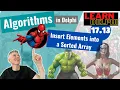 Insert Elements in a Sorted Array by value Algorithms in Delphi Lesson 17 13