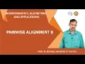 Pairwise alignment II