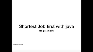 sjf with java