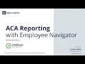 ACA Reporting with Employee Navigator