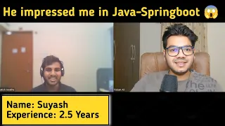 Java Spring Boot 2 5 Years Interview Experience