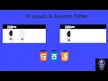 How to Create a Product Filter with HTML CSS JS 2022 JavaScript Tutorial