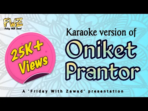 Download MP3 Oniket Prantor (Artcell) || Karaoke version || Friday With Zawad